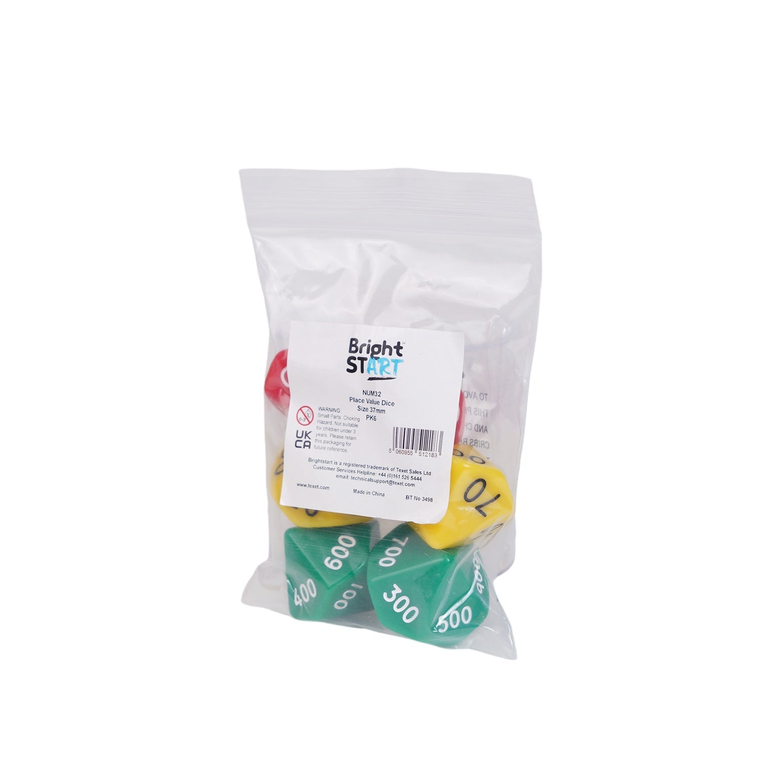 Place Value Dice, Pack of 6