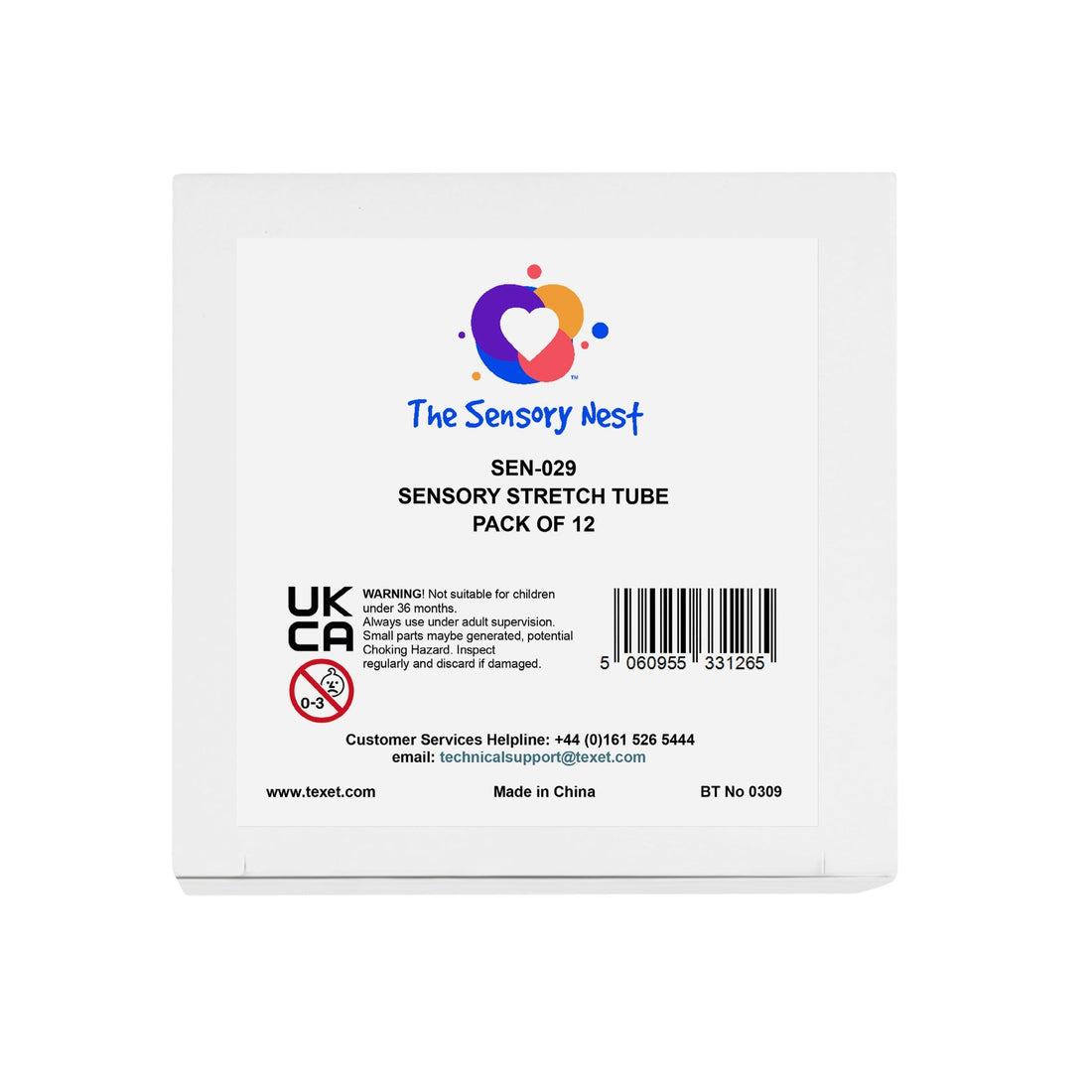 Sensory Stretch Tubes, Pack of 12