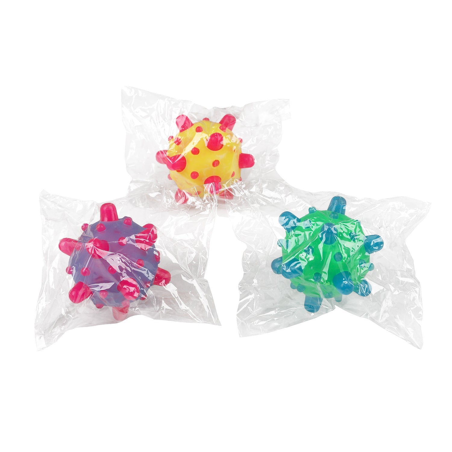 Flashing Sensory Balls – Light-Up Tactile Toys for Play & Therapy, Pack of 12