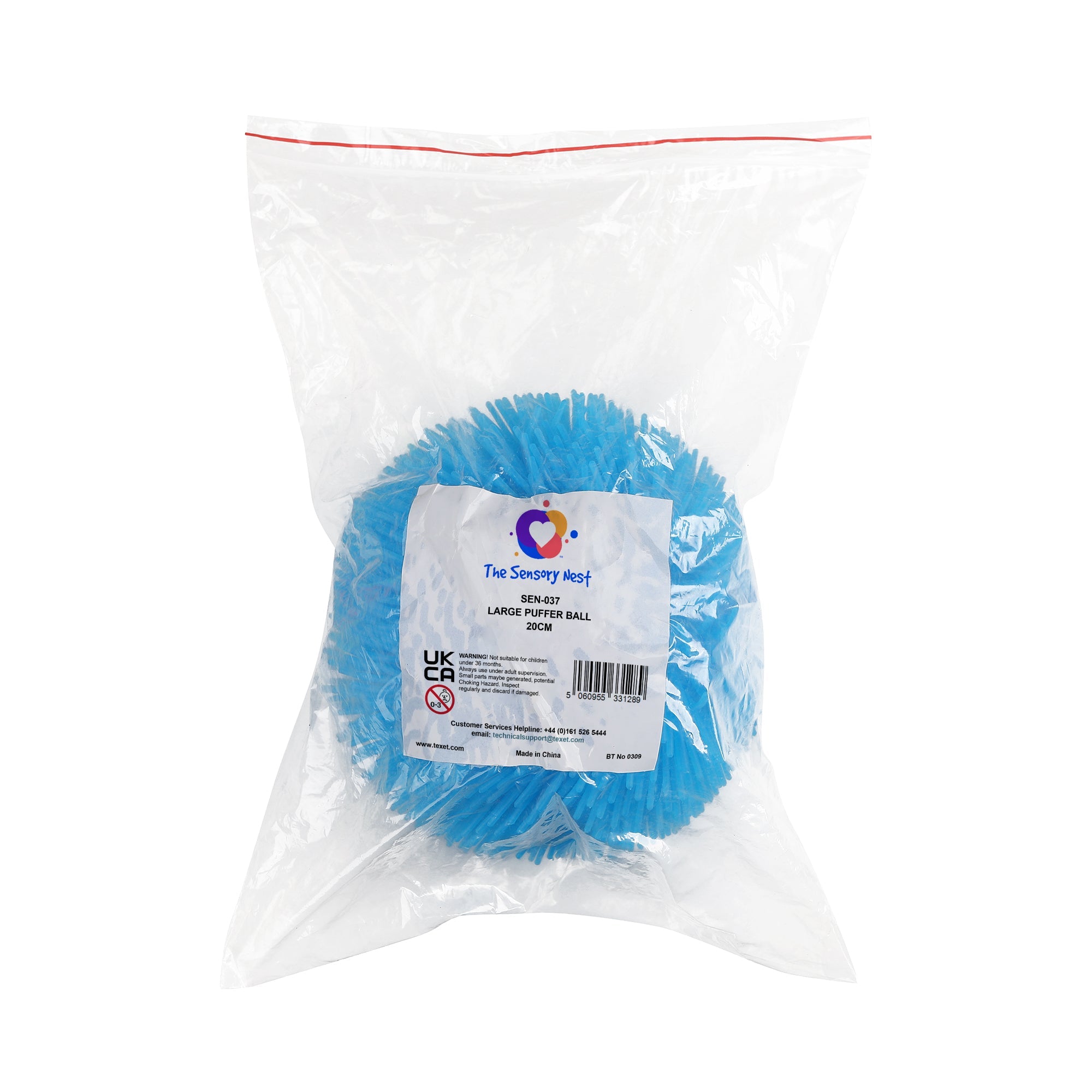 20cm Large Puffer Ball – Soft Sensory Stress Relief Toy
