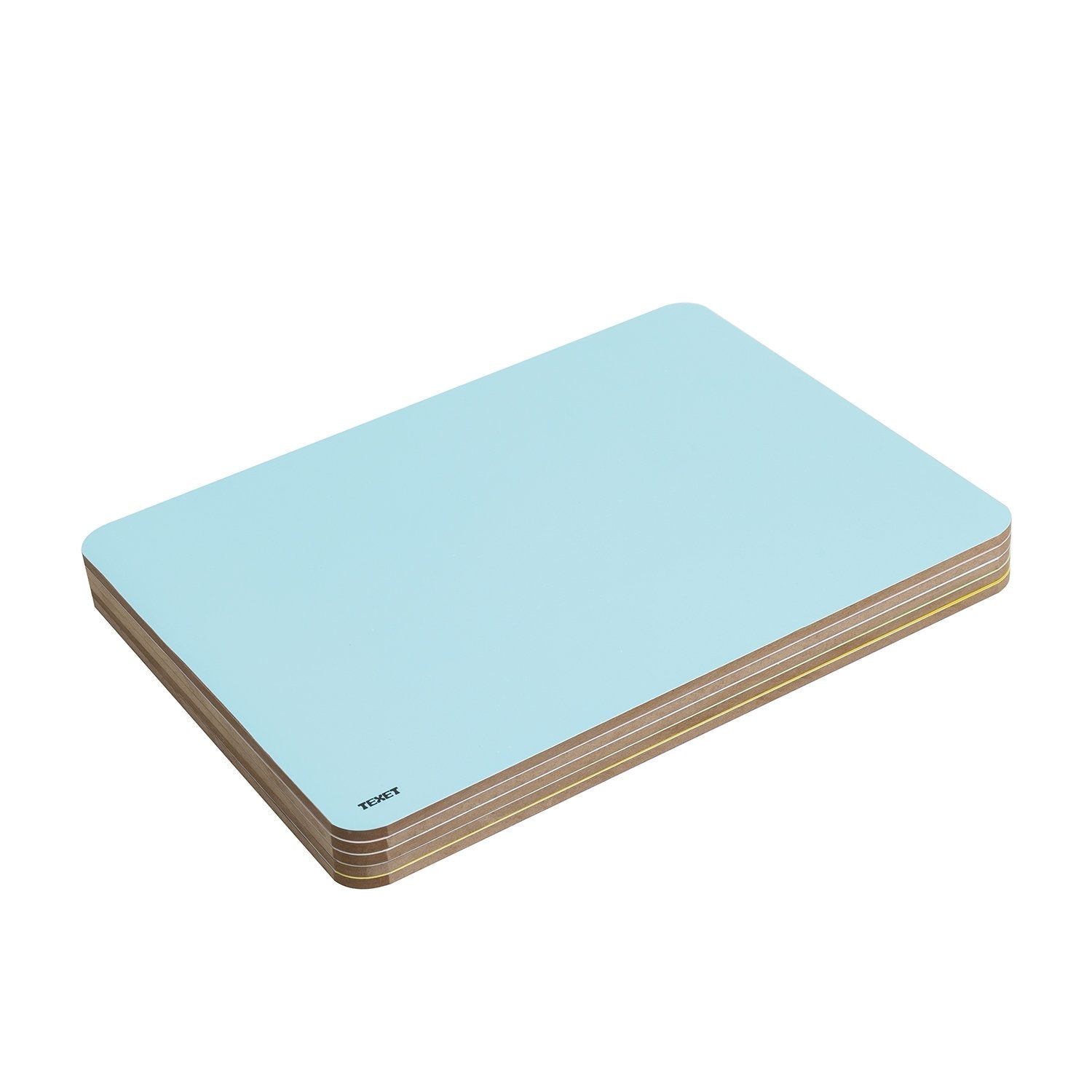 A4 Rigid Plain Double-Sided Lapboard Assorted, Pack of 5